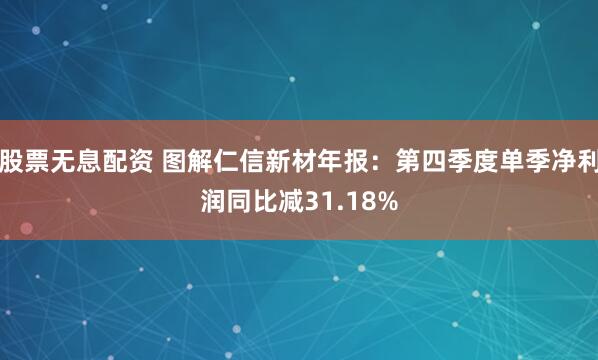 股票无息配资 图解仁信新材年报：第四季度单季净利润同比减31.18%
